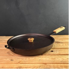 13" (33cm) Spun Iron Chef's Sauté pan with front handle