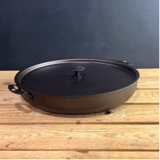 13" (33cm) Chef's Prospector Casserole; spun iron, double handled, oven safe