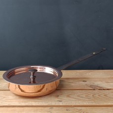 Copper 7" (18cm) spun chef's pan and lid