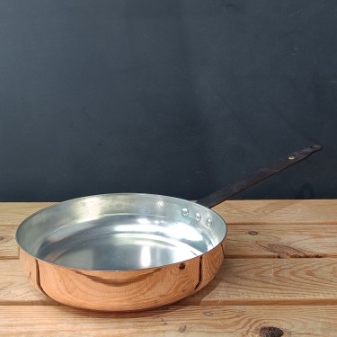 Copper 9" (23cm) spun chef's pan