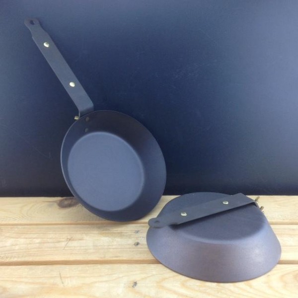 Netherton Foundry - Spun Iron - 10 Frying Pan w/ Lid - Oven Safe – Strata