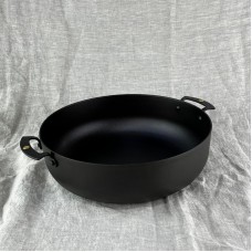 11" (28cm) Prospector Sauteuse; spun iron, double handled, oven safe