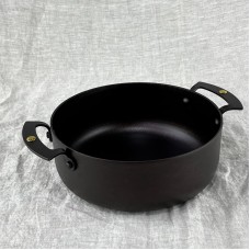 7" (18cm) Prospector Sauteuse; spun iron, double handled, oven safe