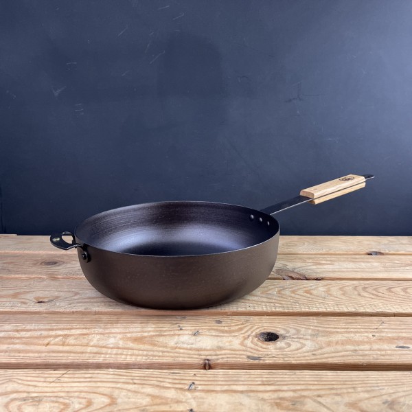 11" (28cm) Spun Iron Sauteuse with front handle