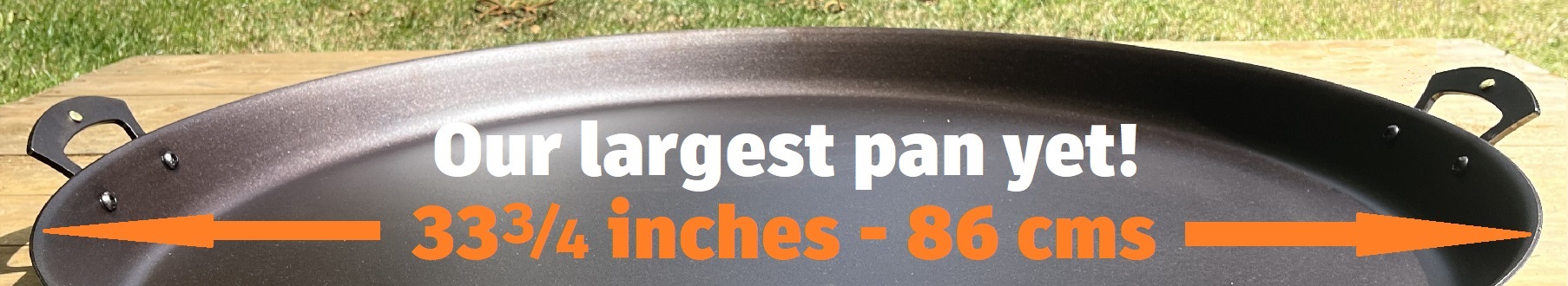 33 (86cm) Giant Paella Pan