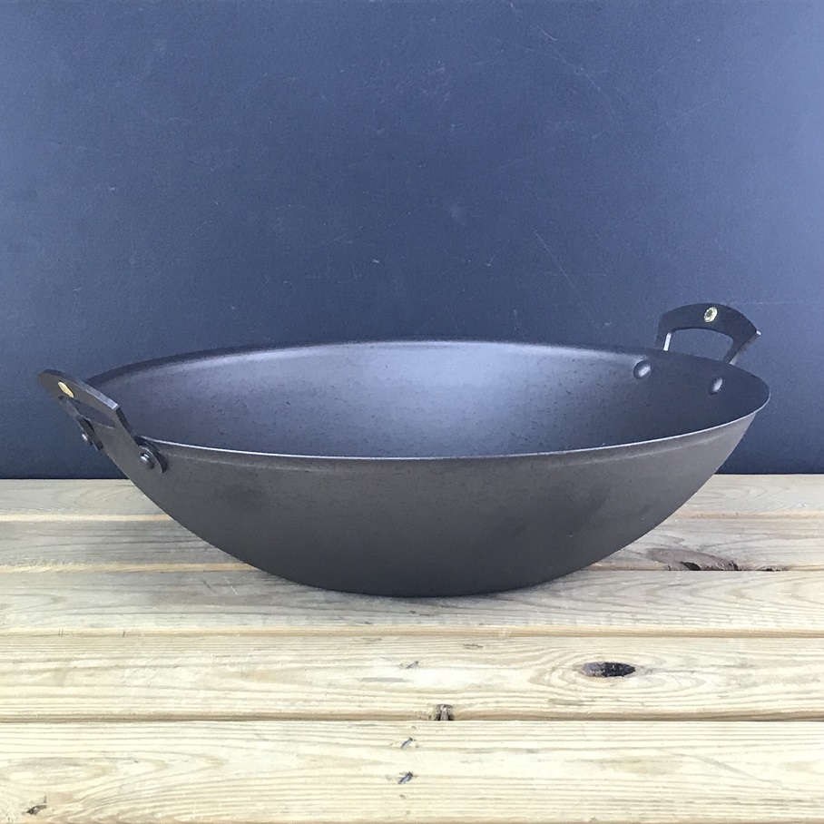 Netherton Foundry - Spun Iron - 11 Wok - Flat Bottom – Strata